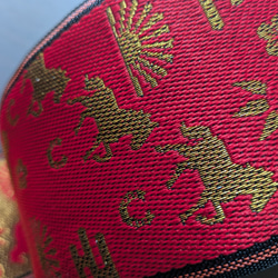 手芸用「 畳ヘリ」花柄 No.8 畳へり 1m(日本製）畳縁 畳のへり 10%増量