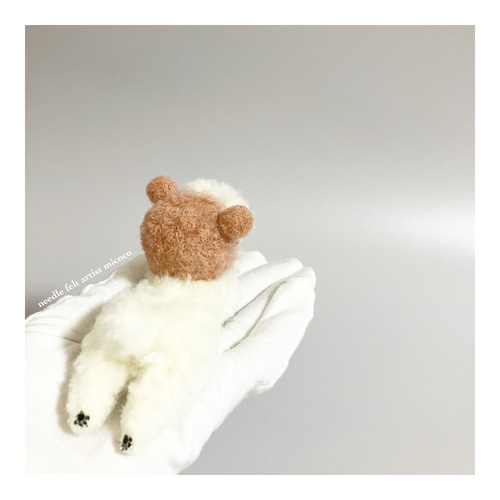 □送料無料□羊毛フェルト犬｜羊毛フェルトマルチーズ｜マルプー