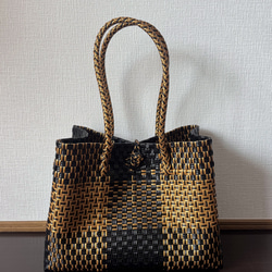 プラカゴ メルカド トートバッグ パサール 模様編み 細あみ Lサイズ