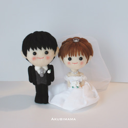 受注製作】Akubimamaウェディングドール小サイズ ウェルカムボード