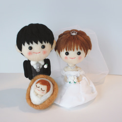 受注製作】Akubimamaウェディングドール小サイズ ウェルカムボード