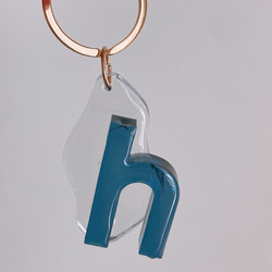 全12色　ビビット　うねうね×イニシャルキーホルダーアルファベットチャーム☆/推し活/お祝い　 16枚目の画像