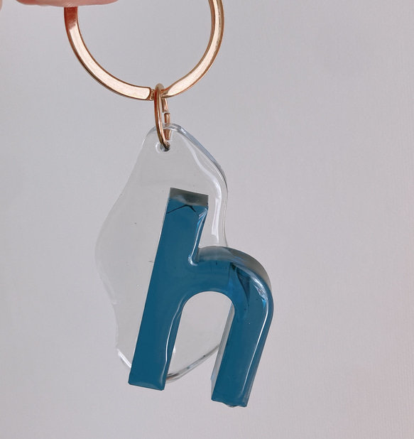 全12色　ビビット　うねうね×イニシャルキーホルダーアルファベットチャーム☆/推し活/お祝い　 16枚目の画像