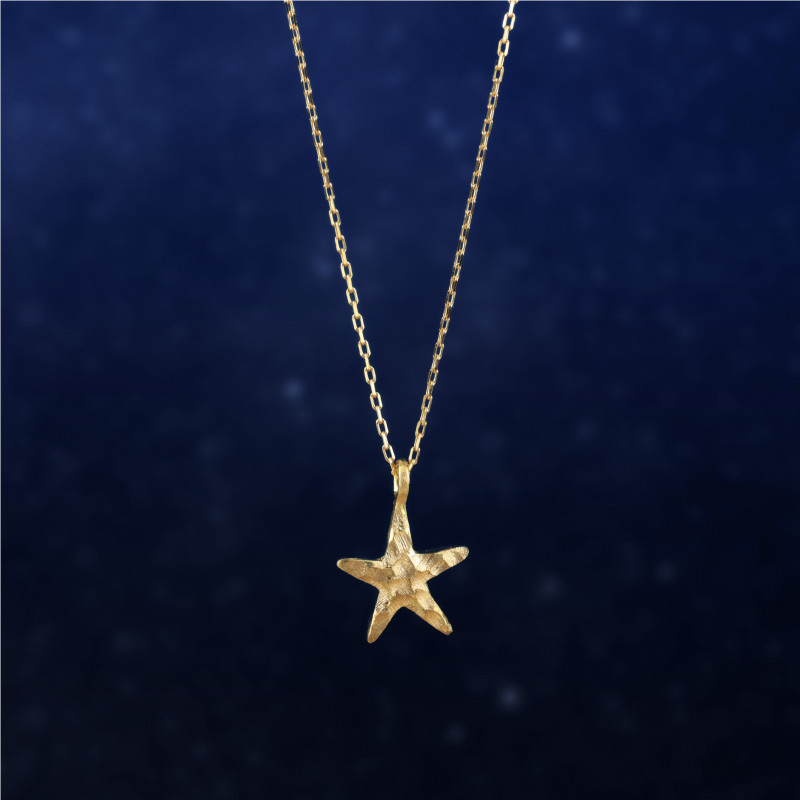 【着けっぱなし/K18/星ネックレス】(star３)18金 ゴールド 星 スター プチネックレス クリスマスプレゼント