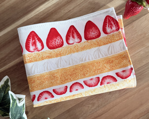 いちごケーキ ランチョンマット サイズオーダー 給食ナフキン 入園入学
