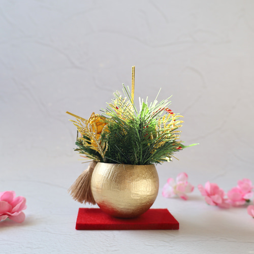 福珠ベルカップ❁寿❁ お正月アレンジ お正月 お正月飾り 縁起物 和