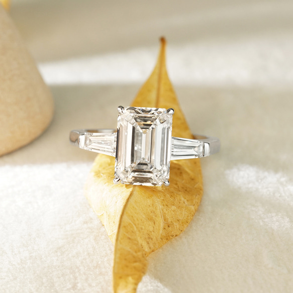 エメラルドブリリアンス・トリロジーリング J-R240604（4週間発送） 7枚目の画像