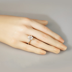 エメラルドブリリアンス・トリロジーリング J-R240604（4週間発送） 6枚目の画像