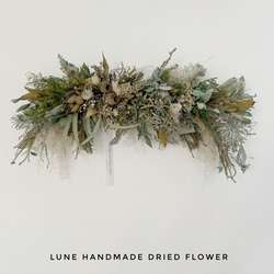 ドライフラワースワッグ 横長スワッグ スワッグ lune 通販 15992851