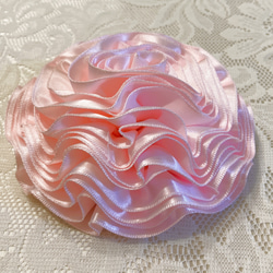 ピンクハート/手編みのベッドカバー/ソファーカバー/かぎ針編みの