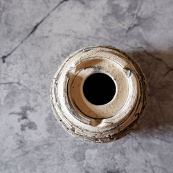 3.5号白黒練込み裂紋鉢301　塊根植物　多肉植物　アガベ　盆栽　植木鉢　作家鉢　鉢皿　沖縄 7枚目の画像