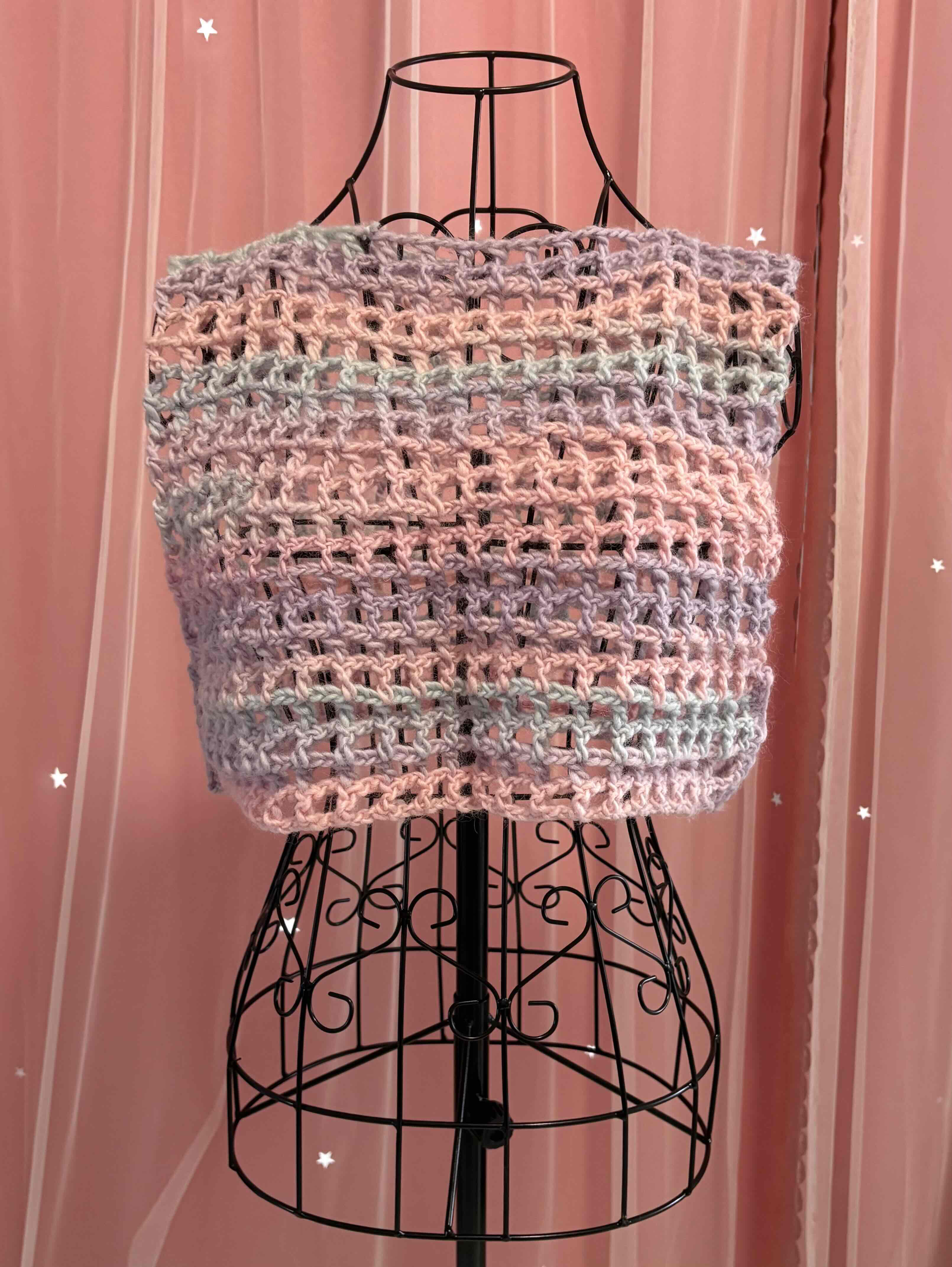 虹色ショート丈ベスト