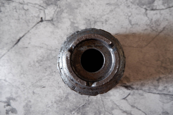 4.5号鉄砂黒裂紋鉢305　塊根植物　多肉植物　アガベ　盆栽　植木鉢　作家鉢　鉢皿　沖縄 7枚目の画像