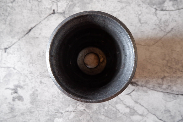 4.5号鉄砂黒裂紋鉢305　塊根植物　多肉植物　アガベ　盆栽　植木鉢　作家鉢　鉢皿　沖縄 5枚目の画像