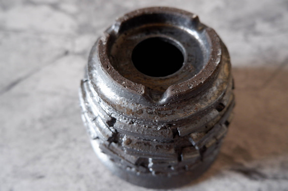 4.5号鉄砂黒裂紋鉢305　塊根植物　多肉植物　アガベ　盆栽　植木鉢　作家鉢　鉢皿　沖縄 6枚目の画像