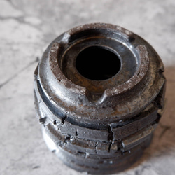 4.5号鉄砂黒裂紋鉢306　塊根植物　多肉植物　アガベ　盆栽　植木鉢　作家鉢　鉢皿　沖縄 6枚目の画像