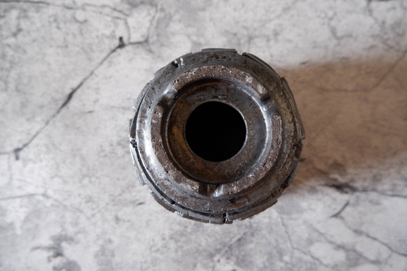 4.5号鉄砂黒裂紋鉢306　塊根植物　多肉植物　アガベ　盆栽　植木鉢　作家鉢　鉢皿　沖縄 7枚目の画像