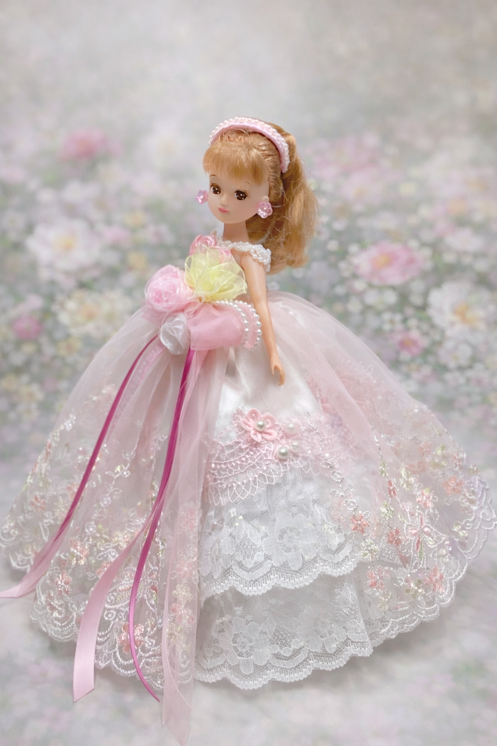 フェアリープリンセスドレス2wayドレス〜1/6ドール用着せ替えドレス