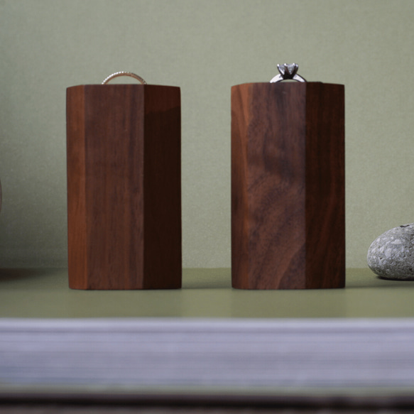 木製 リングディスプレイ リングスタンド 指輪置き 5枚目の画像