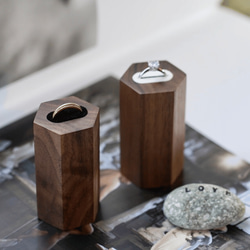 木製 リングディスプレイ リングスタンド 指輪置き 10枚目の画像