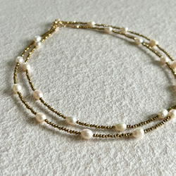 14kgf マザーオブパール ワイヤーリング 指輪・リング Natural stance