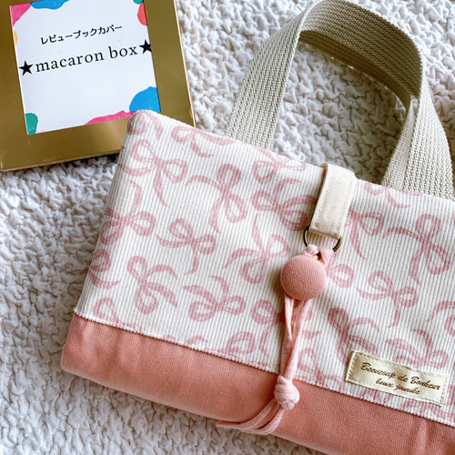 受注生産《大人気》リボン ピンク レビューブックカバー 看護師 A5手帳