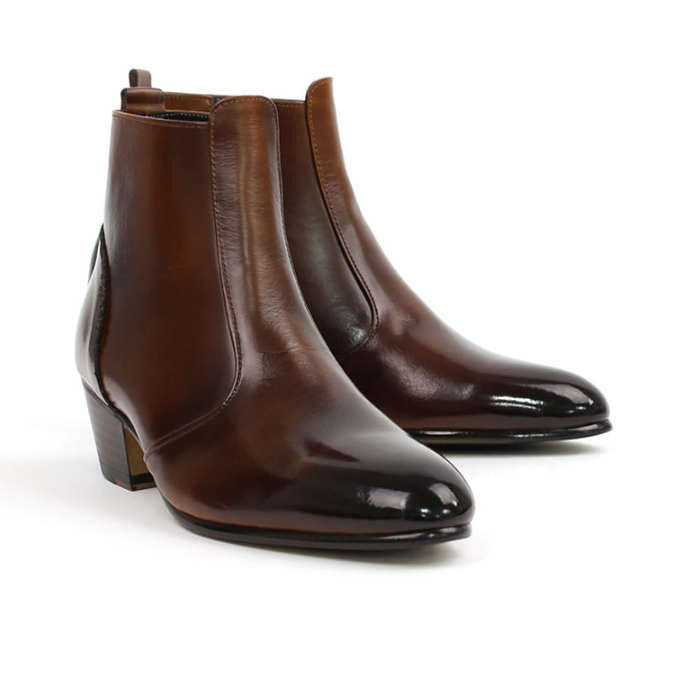 スタイルアップ ショートブーツ レザーブーツ 本革ブーツ メンズブーツ 本革 オーダーシューズ 靴ohdb