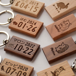 動物 ペット うちの子ナンバープレート キーホルダー 8枚目の画像