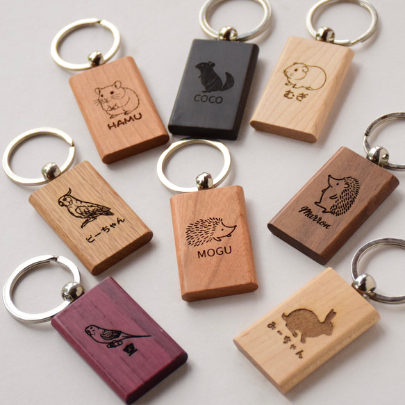 動物 ペット うちの子ナンバープレート キーホルダー 9枚目の画像