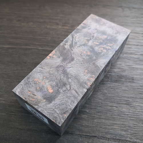 スタビライズドウッド紫/花梨/瘤杢/ハンドル材 【S-HND06】 木材・板