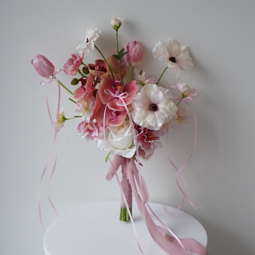 アーティフィシャルフラワーブーケ ウェディングブーケ クラッチブーケ