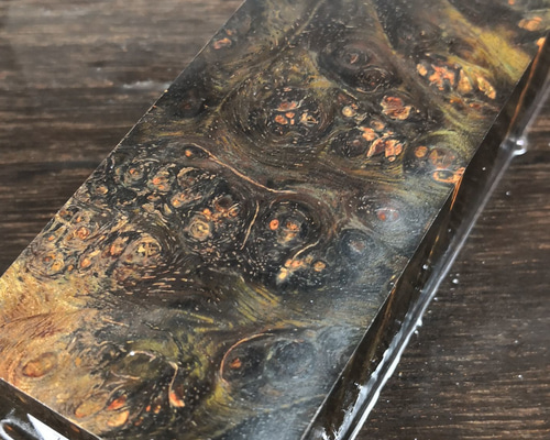 スタビライズドウッド　バール材　瘤材B4572 スタビライズドウッド バール材 瘤材B4572