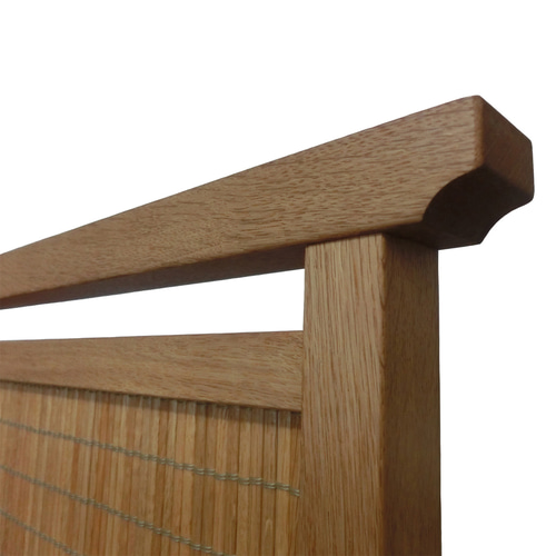 楢無垢材のシンプル衝立木製スリットデザイン間仕切り⑪ 楢無垢材のシンプル衝立木製スリットデザイン間仕切り⑪ | iichi 日々