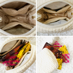 Sサイズ　mini heart　選べる　私のおやつポーチ　ヌビポーチ　ヌビ　保冷ポーチ ミニ　ひんやりご褒美　ハート刺繍 6枚目の画像