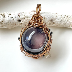 シトリン ペンダントトップ(天然石 天然石アクセサリー ワイヤーアート