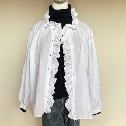 コットンフリルシャツ注製作