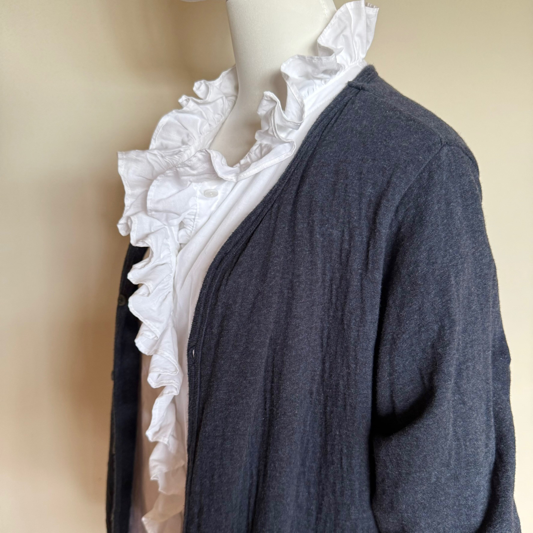 コットンフリルシャツ注製作