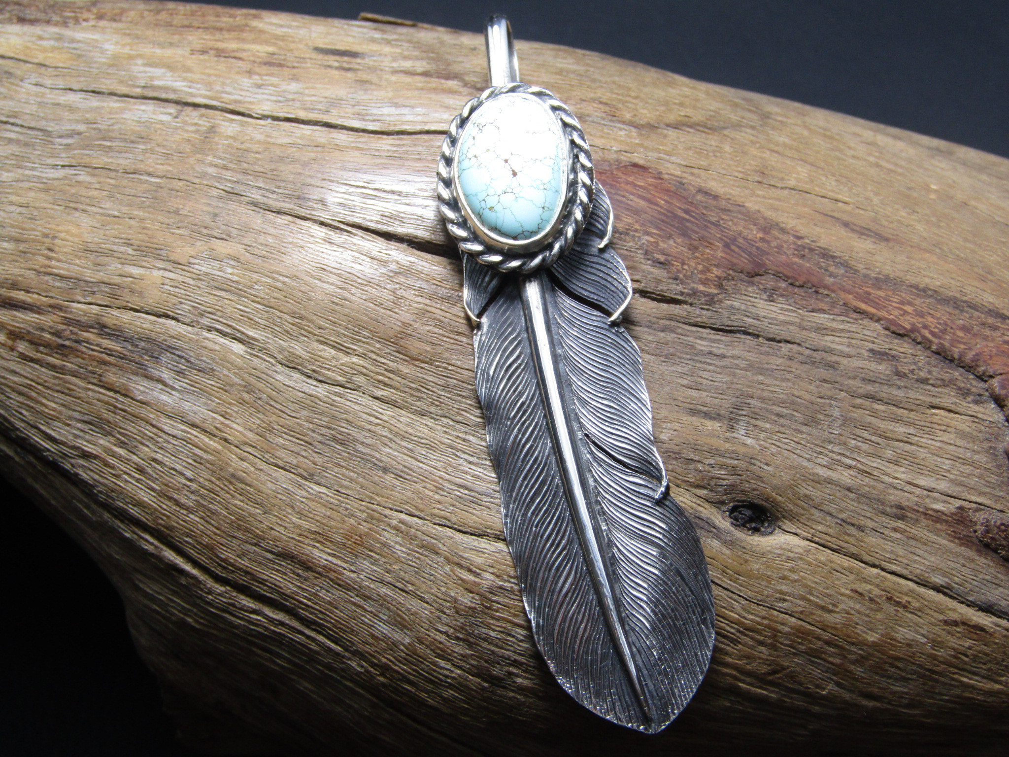 ナチュラル　ナンバーエイトターコイズ　フェザースパイダーウェブ　　SV950