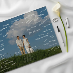 アクリル結婚証明書｜ゲスト参加型｜送料無料｜写真フォト｜ウェルカム