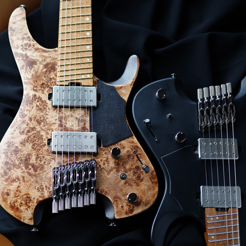 Ibanez Q レザー ピックガード Q52 QX52 QX527 ヘッドレスギター