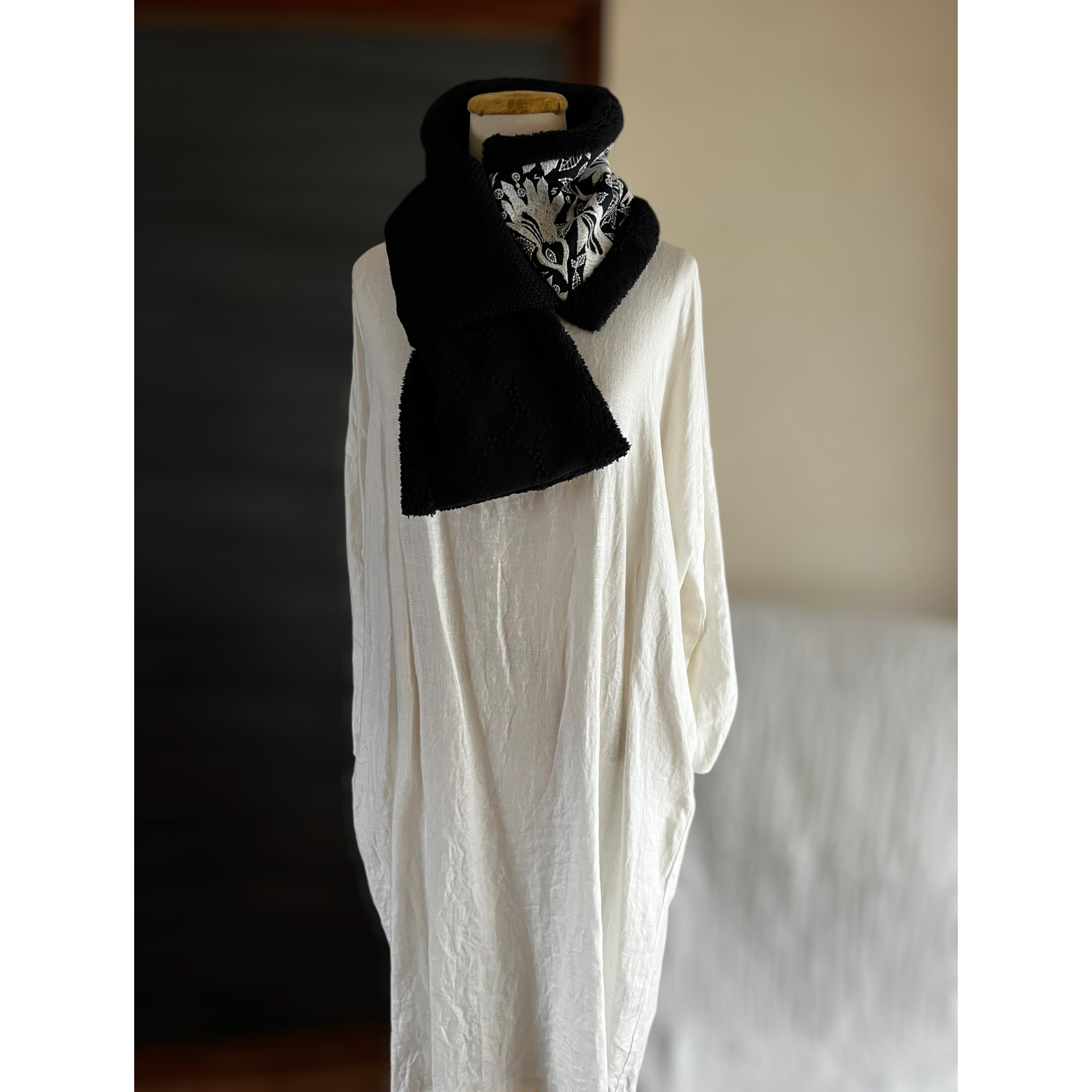 【マフラータイプ】carnival・tambourineのネックウォーマー  ミナペルホネン生地使用