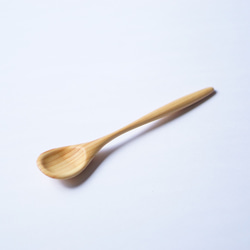 木製甜點湯匙（檜木）A002-1 第1張的照片