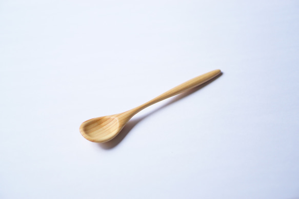 木製甜點湯匙（檜木）A002-1 第1張的照片