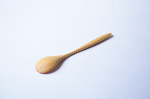 木製甜點湯匙（檜木）A002-1 第5張的照片