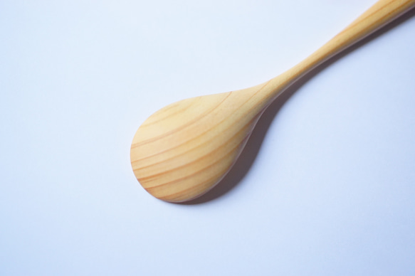 木製甜點湯匙（檜木）A002-1 第6張的照片