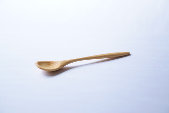 木製甜點湯匙（檜木）A002-1 第2張的照片