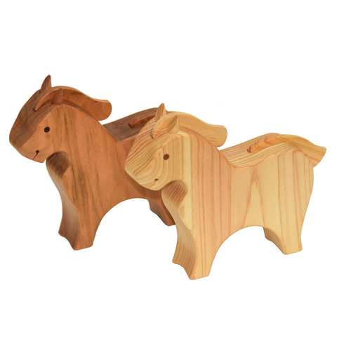 令和8年(2026年)干支・うま年・丙午(ひのえうま) ・栗毛馬・左馬・木製