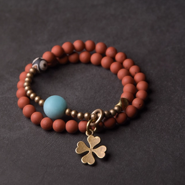 ◤ Refined ◢  ニックスタイル フロスト瑪瑙ビーズ ブレスレット