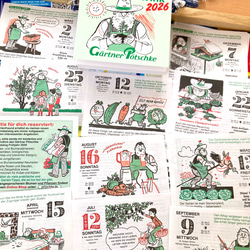 【ドイツ 日めくりカレンダー2026】30枚 /お試し、少量欲しい方へ/ ペチュケおじさんのガーデニング 12枚目の画像