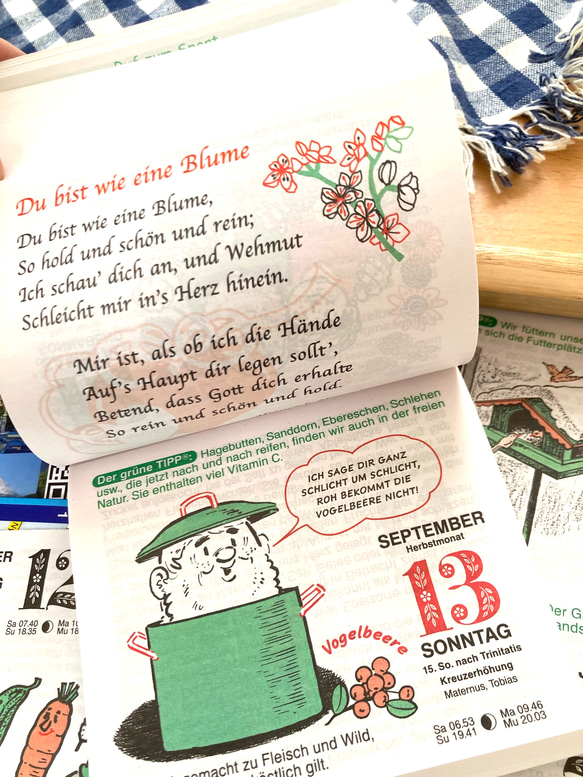 【ドイツ 日めくりカレンダー2026】30枚 /お試し、少量欲しい方へ/ ペチュケおじさんのガーデニング 1枚目の画像